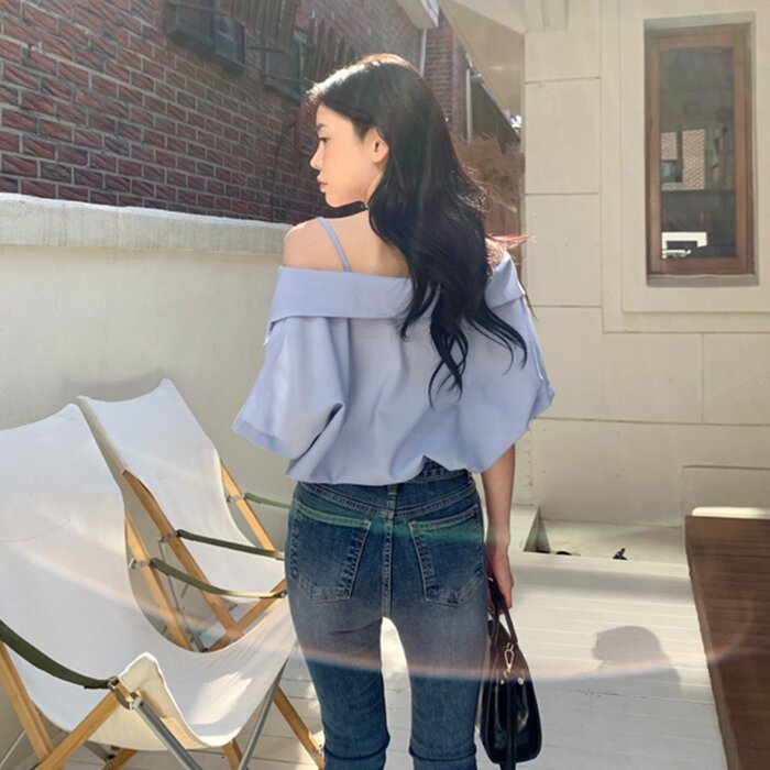Trendywhere Off-shoulder Shirt Free (XS-L)Product Thumbnail