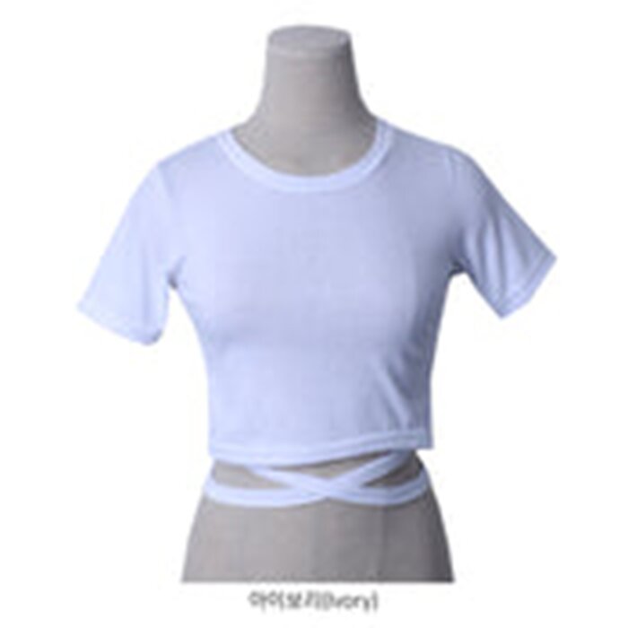 Trendywhere Slim Fit Cross Strap Crop Top Free (XS-M)Product Thumbnail