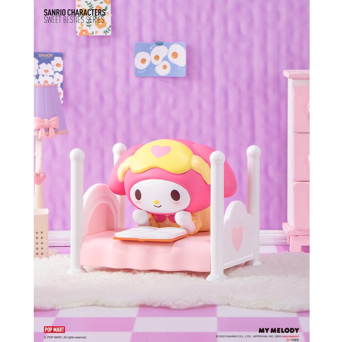 Popmart Sanrio characters Sweet Besties Series - (Case of 12 Blind Boxes) 27x11x20cmProduct Thumbnail