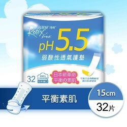 킴벌리-클라크 Kotex - Fresh pH5.5 Liners (Regular)(Soft & Absorbent,Daily Hygiene,Safe,Freshness)