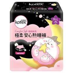 킴벌리-클라크 Kotex - Comfort Soft Girly Skin Pants M-L (360° Well Fit & Anti-leakage, Upgrdaed Fluffy Soft)