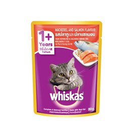 MARS Whiskas - POUCH Mackerel Salmon Flavor 80G
