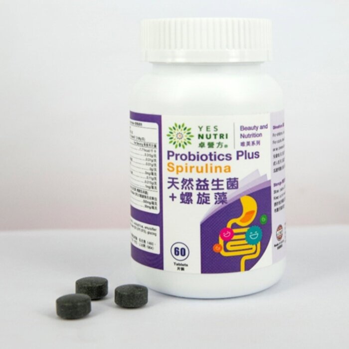 YesNutri Probiotics Plus Spirulina 60'S  Product Thumbnail