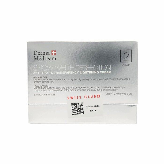 Derma Medream Derma Medream - SNOW WHITE Anti-Spot & Transparency Lightening Cream (Hydrating, Whitening, Firming) (e10ml x 5 bottles) DM024 Fixed SizeProduct Thumbnail
