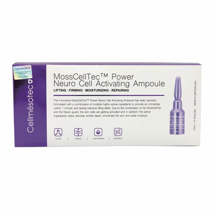 Cellmesotec MossCellTec Power Neuro Cell Activating Ampoule (Lifting, Firming, Reducing Fine Lines) (e3ml/Ampoule/10Ampoules 1 Box) CM005 Fixed SizeProduct Thumbnail