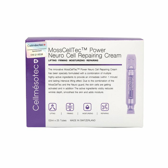 セルメソテック Cellmesotec MossCellTec Power Neuro Cell Repairing Cream (Anti-Wrinkling, Firming, Hydrating) (e2ml/25 Tubes) CM006 Fixed SizeProduct Thumbnail