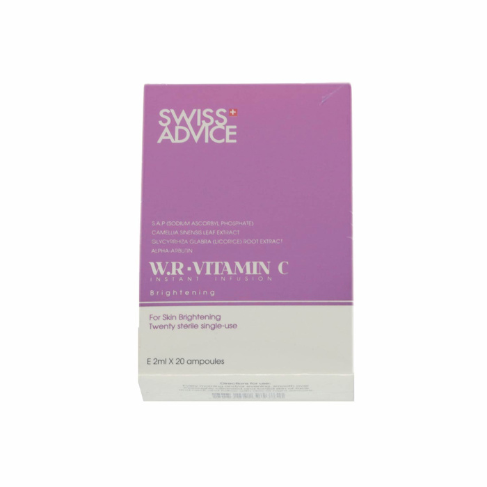 Swiss Advice W.R. – Vitamin C Instant Infusion Suero (Whitening, Exfolianes, Brightening) (e2ml 1 stick/1 box 20 sticks) SA008 Fixed SizeProduct Thumbnail