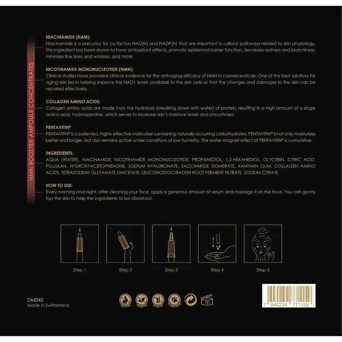 Derma Medream NMN BOOSTER AMPOULE CONCENTRATES (2 ml /10 bottles) DM045 Fixed SizeProduct Thumbnail