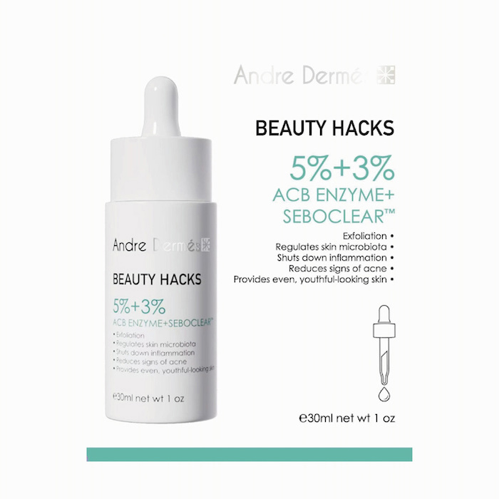 Andre Dermes Beauty Hacks 5 Percent ACB Enzyme Plus 3 Percent Seboclear Serum 30mlProduct Thumbnail
