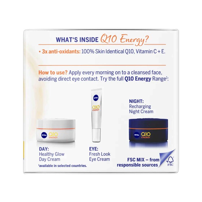 Nivea Q10 Energy Healthy Glow Day Cream 50ml 50ml 50ml ...