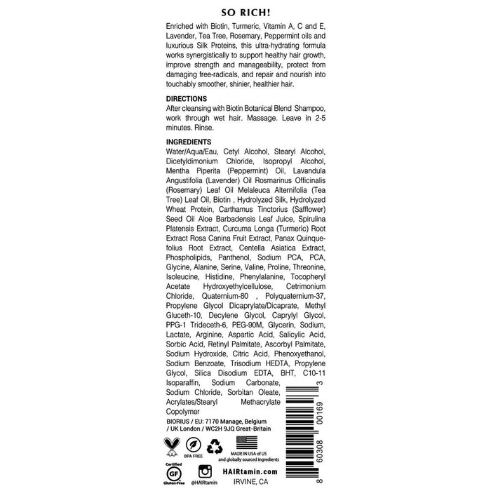 Hairtamin BIOTIN SHAMPOO & CONDITIONER 207mlProduct Thumbnail