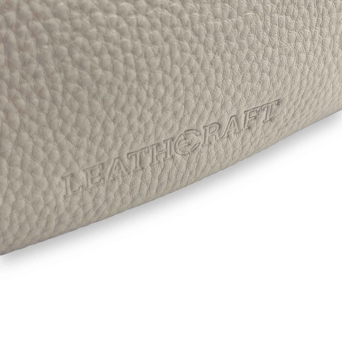 Leatheraft Calista Poppy Cowhide Crossbody Leather Bag(White) 12.2&quot;x4.3&quot;x9.3&quot;Product Thumbnail
