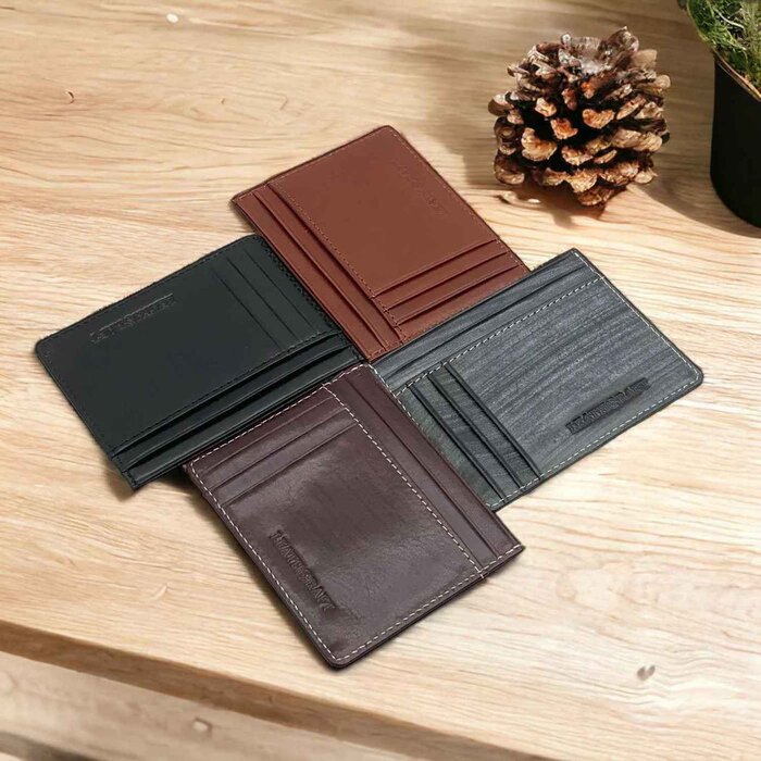 Leatheraft COOPER Business RFID Front Pocket Id Window Card Sleeve(Grey) 4.125&quot;x3.125&quot;Product Thumbnail
