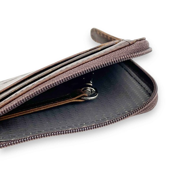 Leatheraft HOLDEN Crazy Horse Leather Zipped Card & Coin Sleeve(Coffee) 13.6x7.8cmProduct Thumbnail