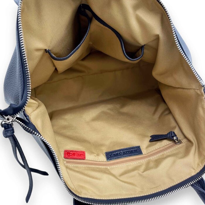 Leatheraft SHILOH Pebbled Grain Cowhide Casual RFID Shoulder Bag(Navy) 42x26x14cmProduct Thumbnail