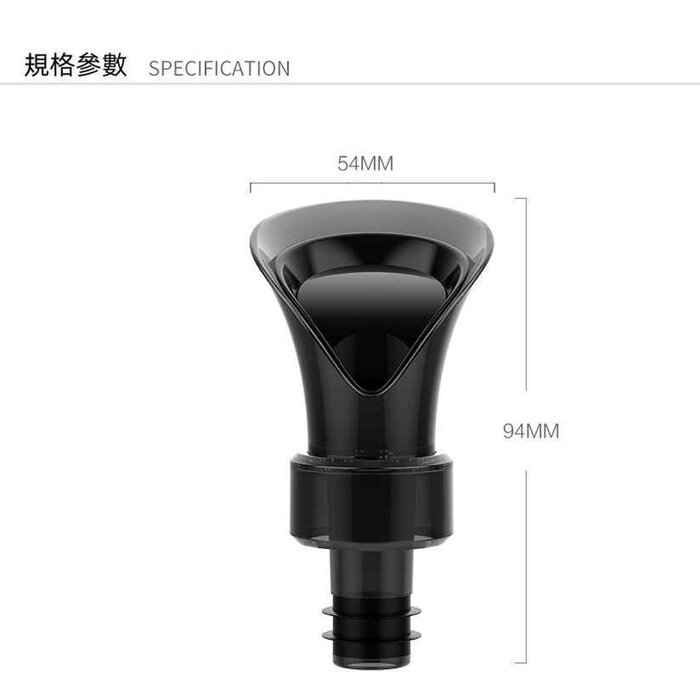 jinwell 2 in 1 wine storage decanter creative flower petal red wine