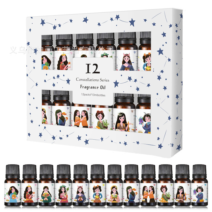 jinwell 12pcs x 10ml Aromatherapy essential oil water-soluble fragrance Aoma Oil Set 10ml x 12Product Thumbnail