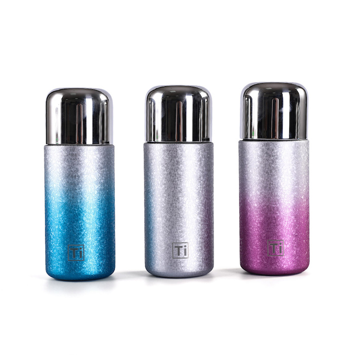 ETMall New Titanium Lined Mini Insulated Double Layer Tea Cup Gradient Color Titanium Cup Custom 240ml PurpleProduct Thumbnail