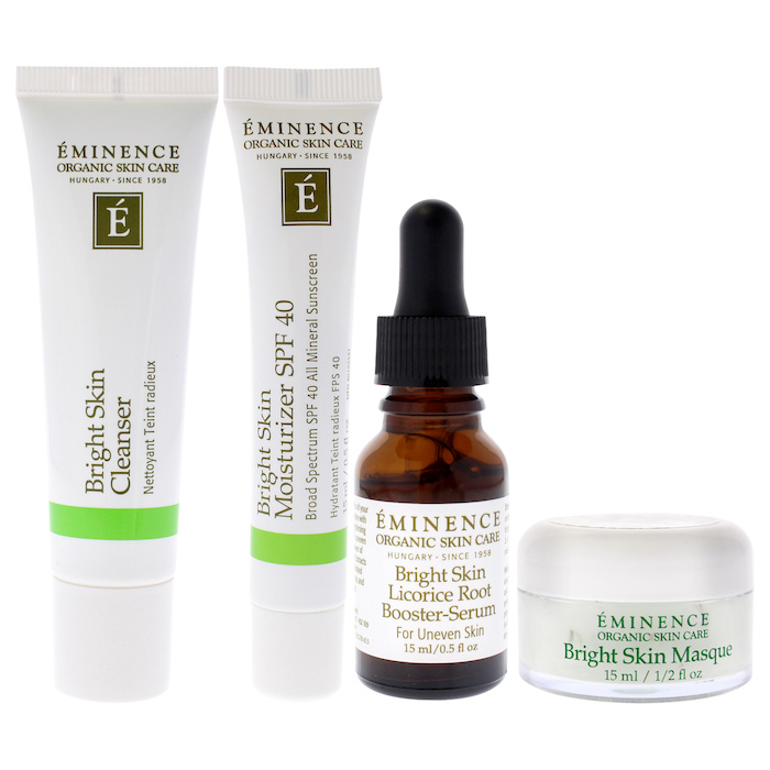 Eminence Bright Skin Starter Set by Eminence for Unisex - 5 Pc 1oz Bright Skin Cleanser, 0.5oz Bright Skin Masque, 0.5oz Bright S 5Product Thumbnail