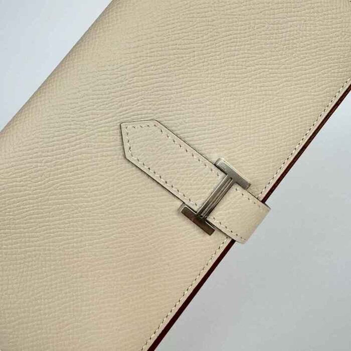 Hermes Bearn Soufflet verso Wallet 10 Craie 37 Gold Picture ColorProduct Thumbnail