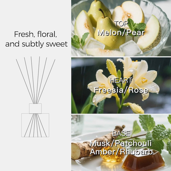 VAUCLUSE Pear & Freesia Scented Reed Diffuser 26.1cm * 9cm * Product Thumbnail