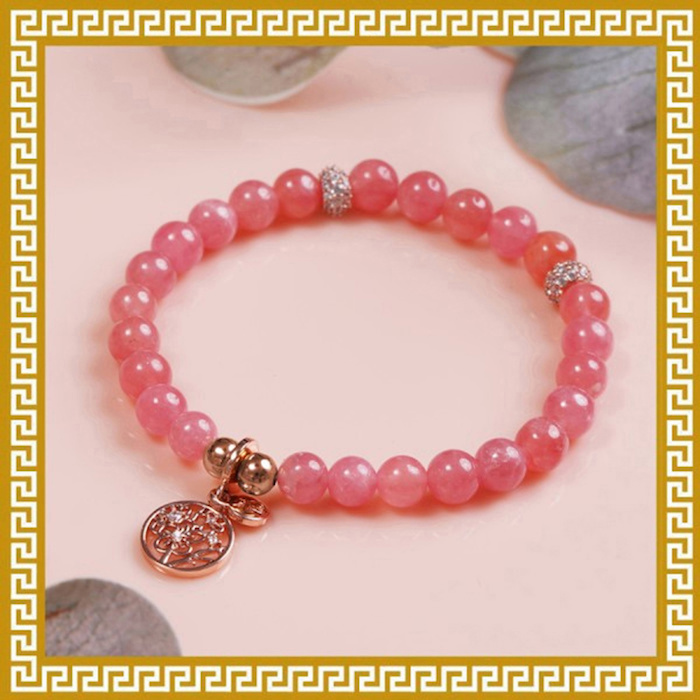 Ji Qing Tang Premium Ice-Grade Rhodochrosite Bracelet 6-6.5mmProduct Thumbnail