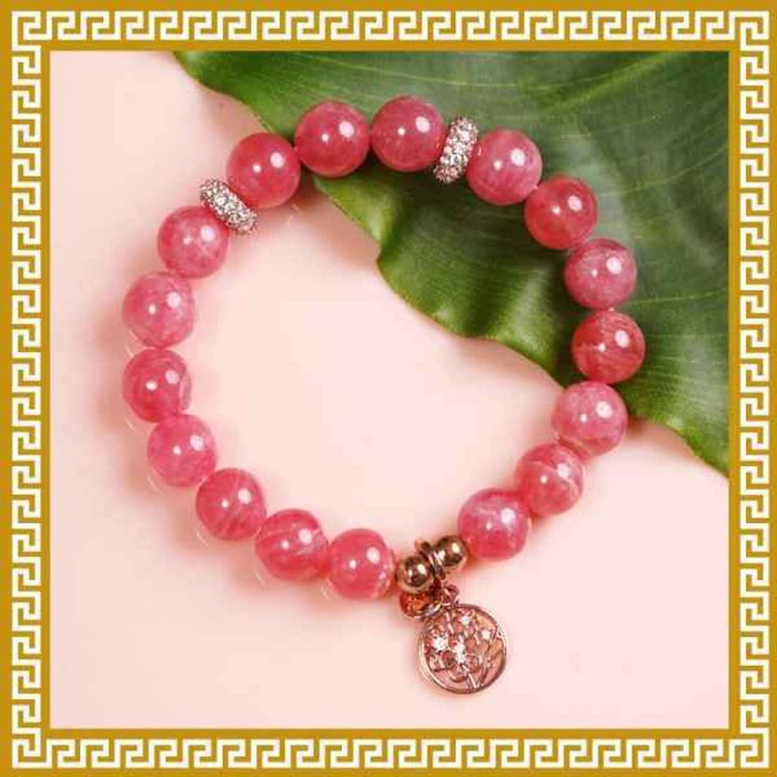 Ji Qing Tang Premium Ice-Grade Rhodochrosite Bracelet 7-7.5mmProduct Thumbnail