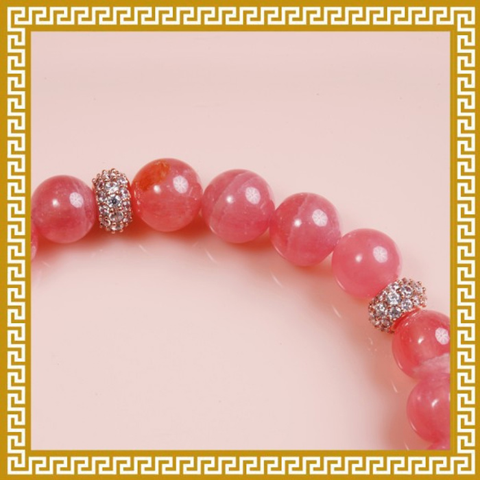 Ji Qing Tang Premium Ice-Grade Rhodochrosite Bracelet 7-7.5mmProduct Thumbnail