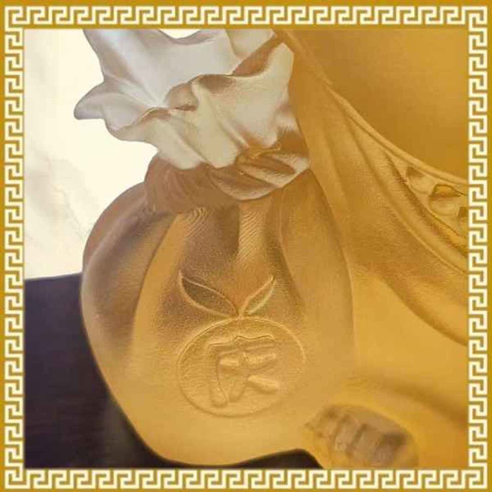 Ji Qing Tang Liuli Crystal Laughing Buddha Full Blessings & Prosperity (Amber, Small) HealthProduct Thumbnail