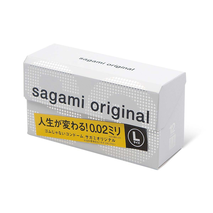 Sagami Sagami Original 0.02 L size (2G) 58mm 12's pack PU Condom 12 pcsProduct Thumbnail