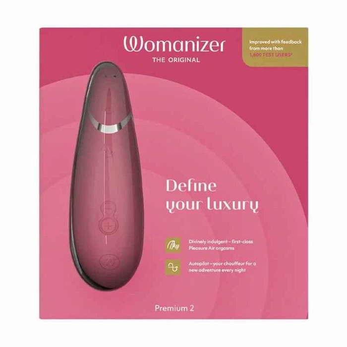 WOMANIZER Womanizer Premium 2 Luxurious Clitoral Stimulator RedProduct Thumbnail