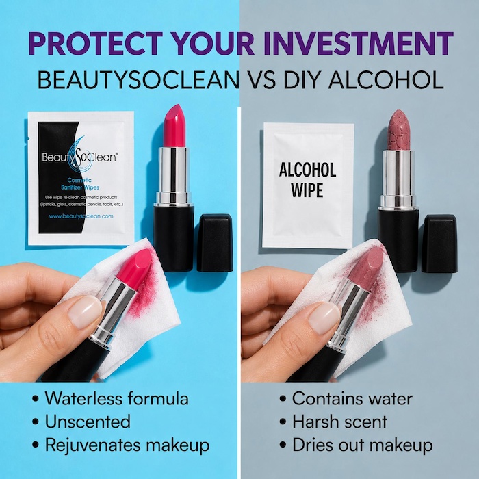 BeautySoClean Cosmetic Sanitizer Wipes (100 pack) 100 PackProduct Thumbnail