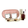 Kanebo Cheek & Lip Makeup Set With Pink Cosmetic Bag (2xCheek Color, 3xMode Gloss, 1xBrush, 1xCosmetic Bag) 6pcs+1bag