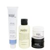 Philosophy Renewed & Grateful 4-Pieces Gift Set: One-Step Facial Cleanser 120ml + Peeling Mousse 75ml + Overnight Moisturizer 15ml + Moisturizer 15ml 4pcs