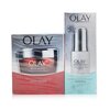 Olay Anti-Aging & Radiance Duo Set: White Radiance Light Perfecting Essence 30ml + Regenerist Advanced Anti-Ageing Moisturiser 50g 2pcs