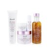 Fresh Rose Deep Hydration Ritual Set: 1x Soy Face Cleanser - 50ml/1.6oz + 1x Rose Deep Hydration Face Cream 50ml/1.6oz + 1x Rose Deep Hydration Facial Toner - 100ml/3.3oz + 1x Rose deep Hydration Face Serum - 5ml/0.17oz + 1x Rose Face Mask - 15ml/0.5oz 5pcs