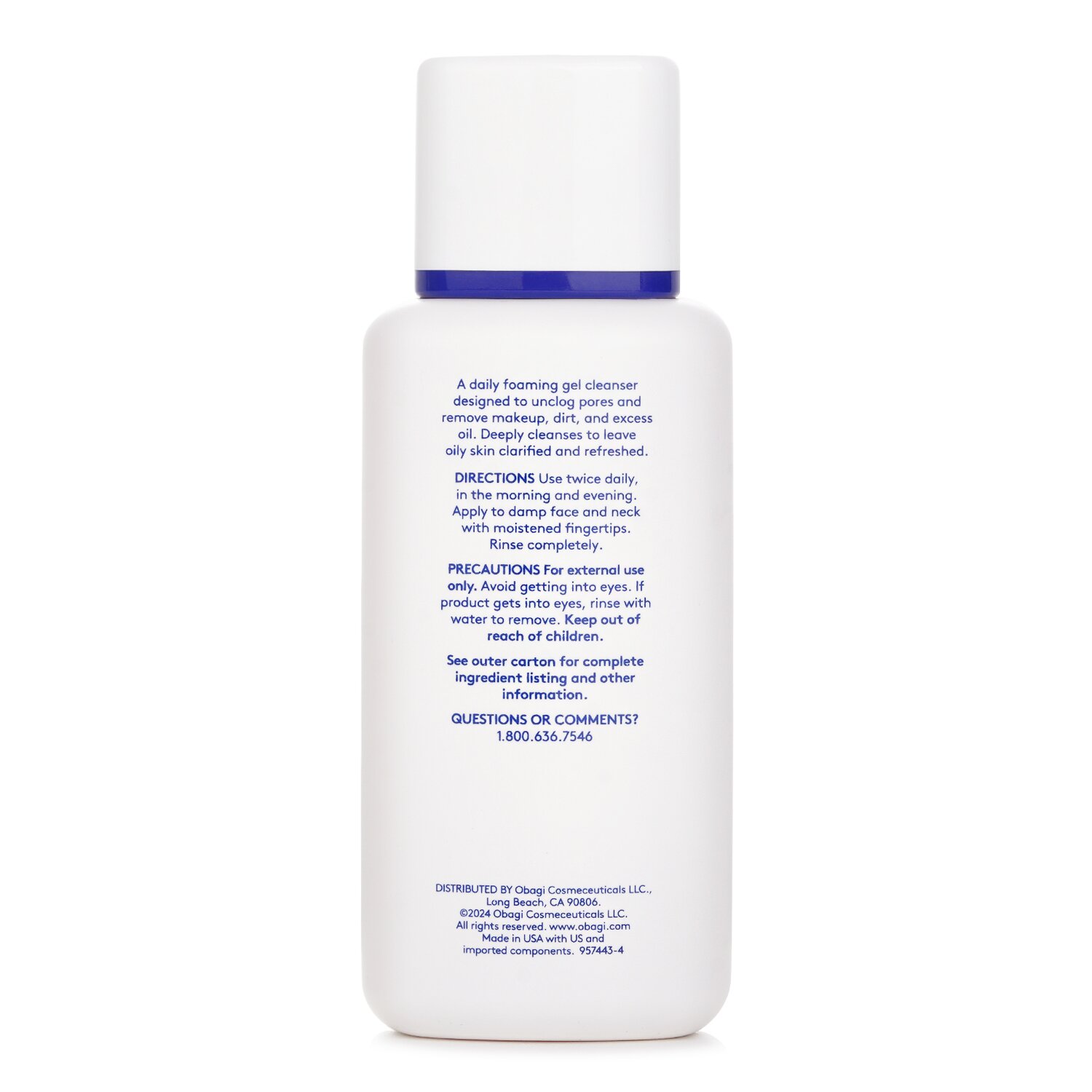 Obagi Nu Derm Foaming Gel Cleanser (Random Packaging) 198ml/6.7oz
