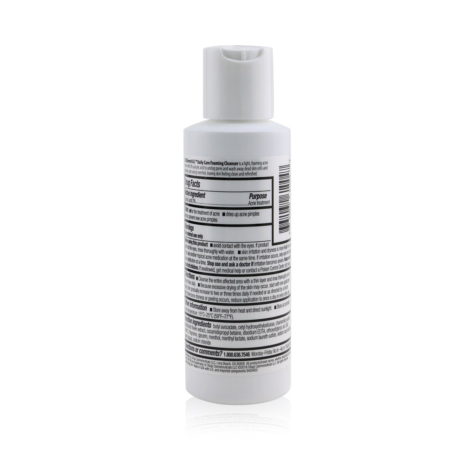 Obagi Clenziderm M.D. Jabón Limpiador Diario 118ml/4oz