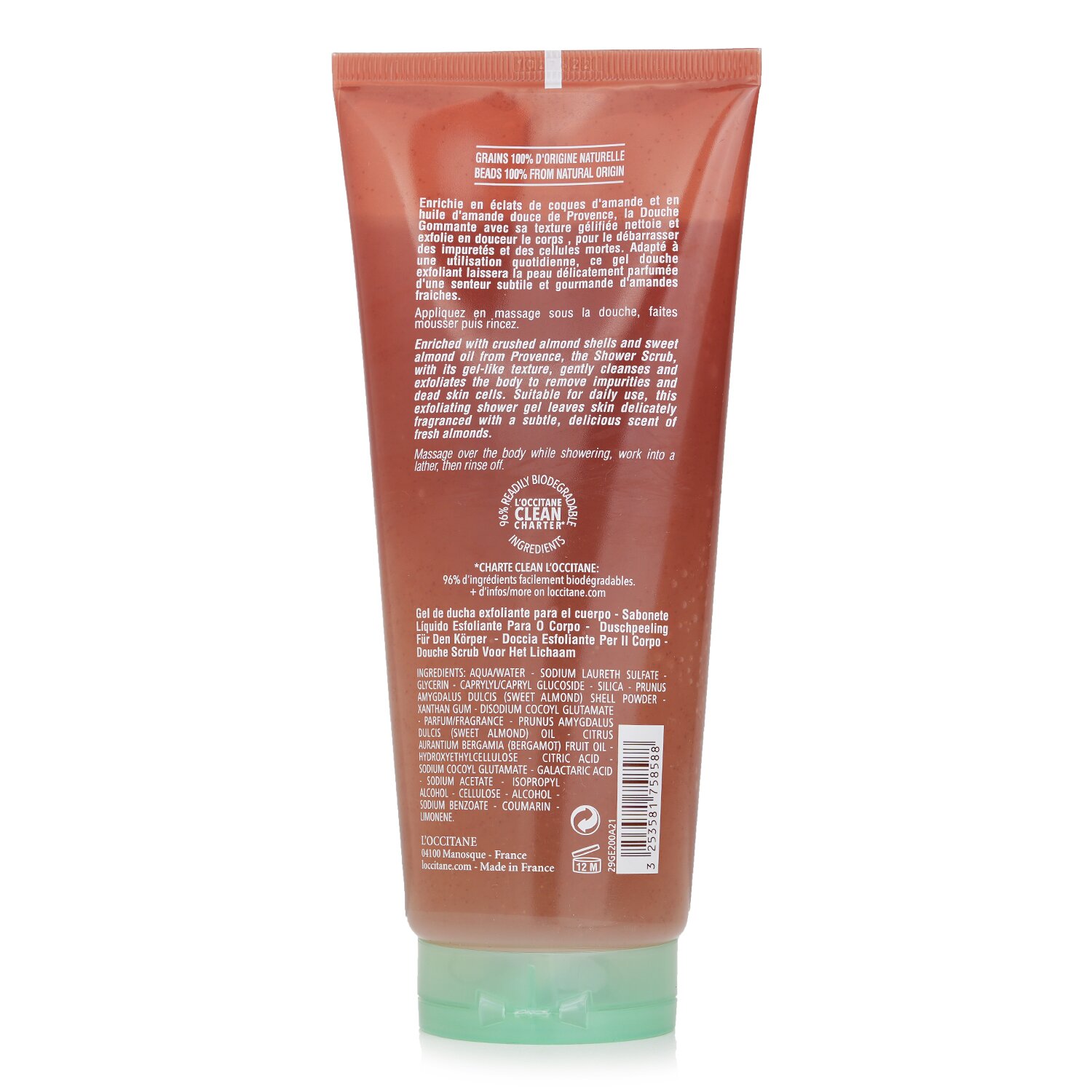 L'Occitane סקראב רחצה שקדים 200ml/6.7oz