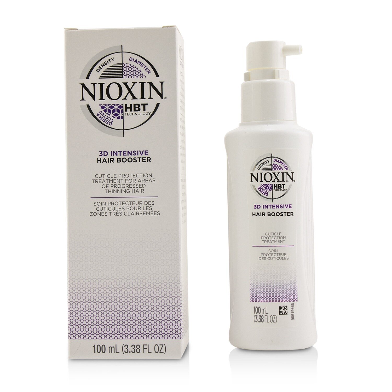 Nioxin 3D Intensive Hair Booster (Cuticle Protection Treatment For Areas Of Progressed Thinning Hair) (Random Packaging) 100ml/3.38oz