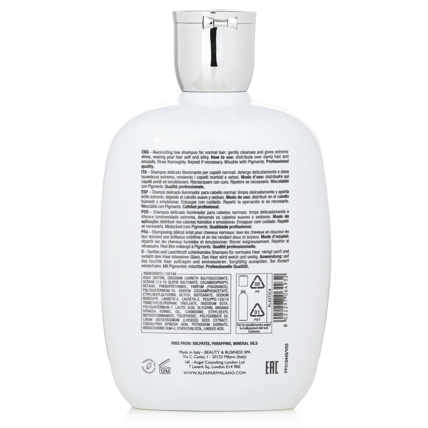 AlfaParf Semi Di Lino Diamond Illuminating Low Shampoo (Normal Hair) (Packaging Random Pick) 250ml/8.45oz