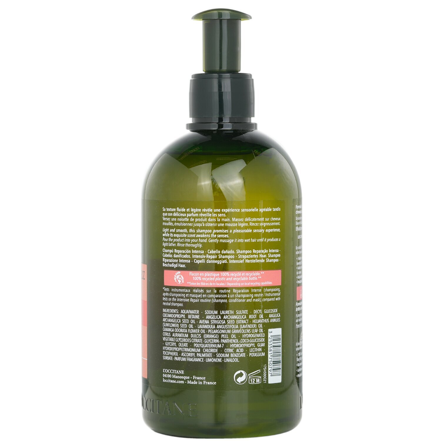 L'Occitane Aromachologie Intensive Repair Shampoo (Dry & Damaged Hair) (Random Packaging) 500ml/16.9oz