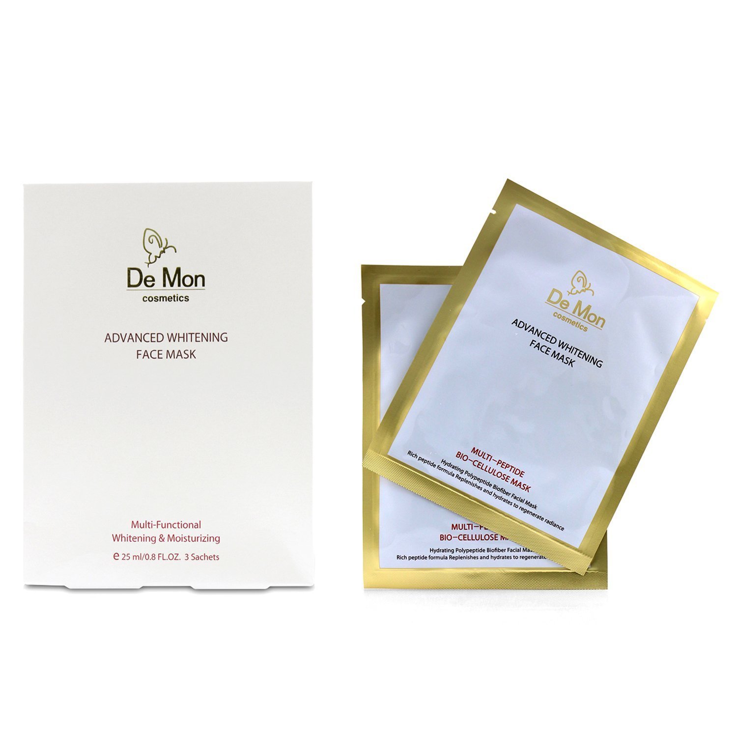 DeMon Mascarilla Facial Blanqueadora Avanzada (Blanqueador & Hidratante Multi-Funcional) 3x25ml/0.8oz