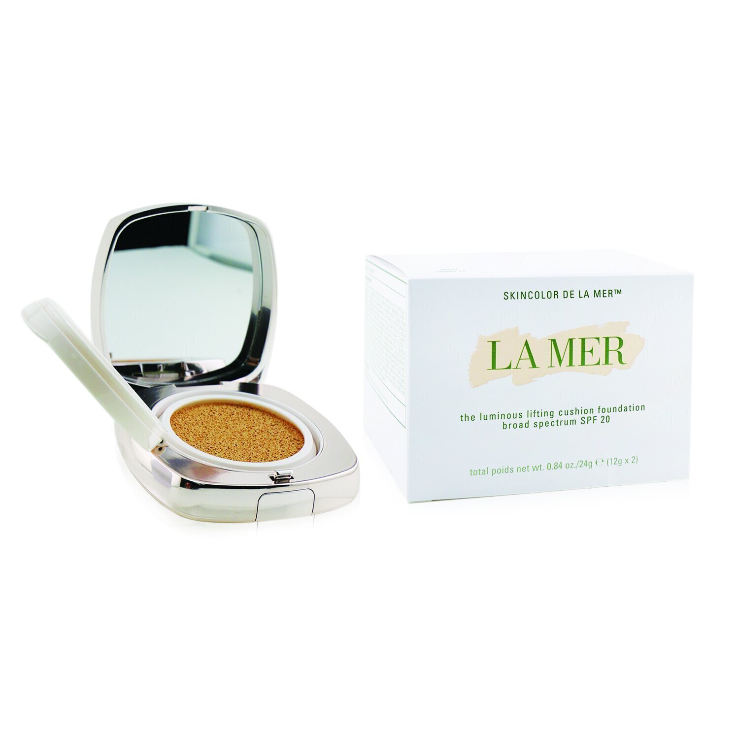 La Mer أساس The Luminous Lifting Cushion SPF 20 (مع عبوة احتياطية) 2x12g/0.42oz