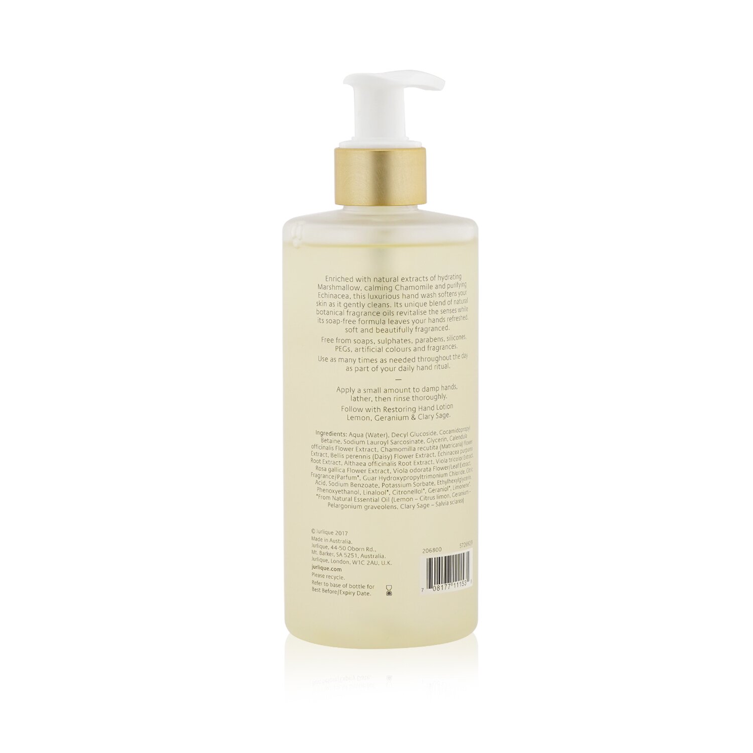 Jurlique Lemon, Geranium & Clary Sage Restoring Hand Wash (Random Packaging) 300ml/10.1oz