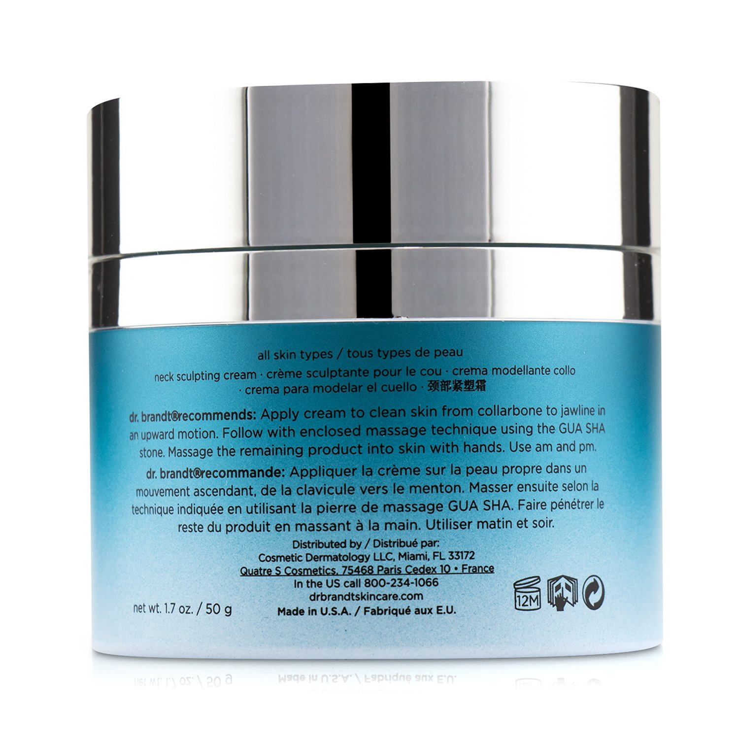 Dr. Brandt Needles No More Neck Sculpting Cream (with Gua Sha Tool) 50g/1.7oz