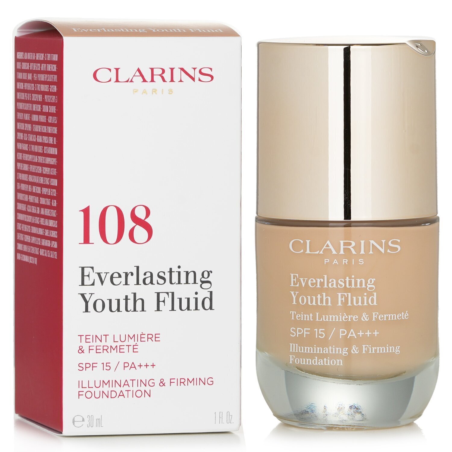 Clarins Everlasting Youth Fluid Illuminating & Firming Foundation SPF 15 30ml/1oz