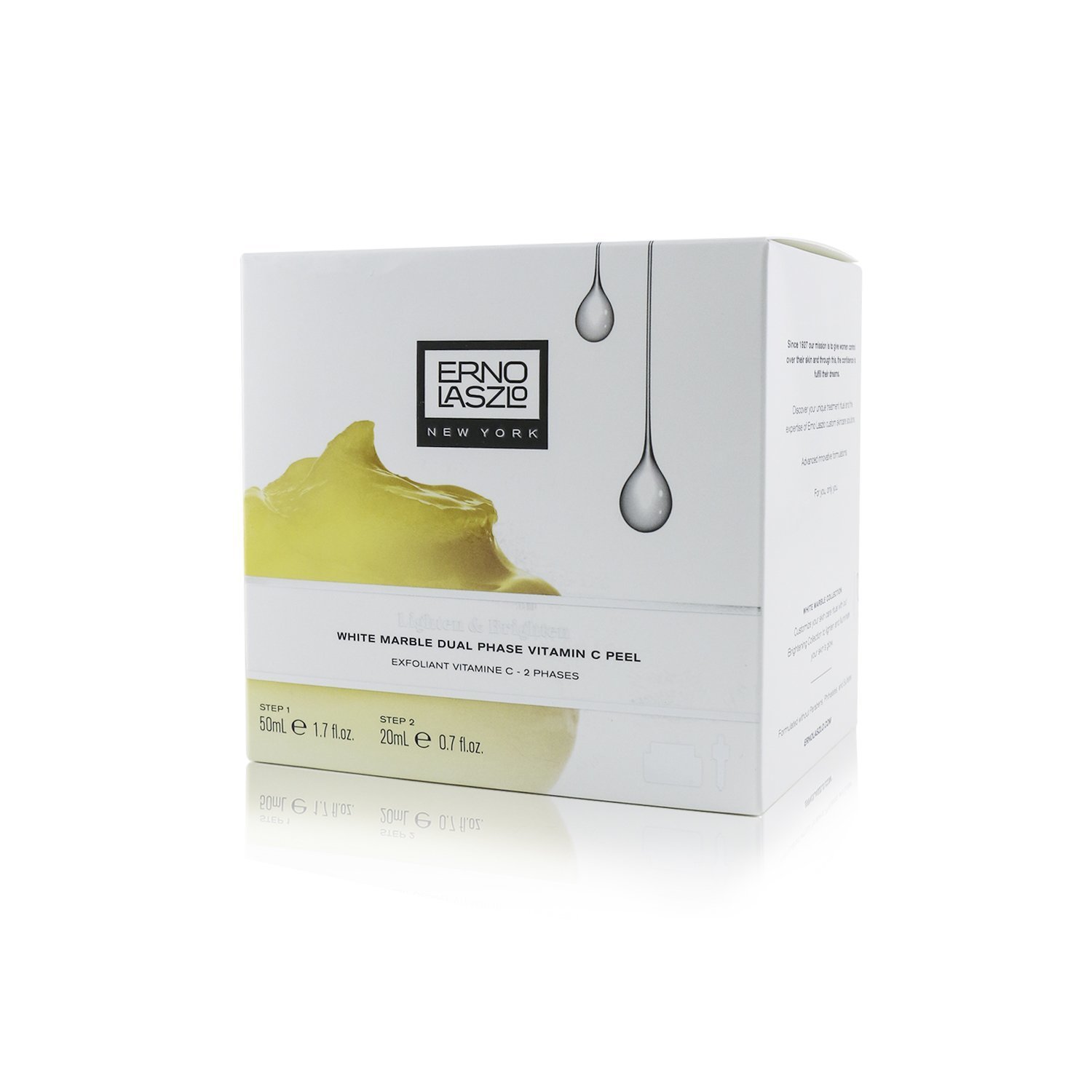 Erno Laszlo White Marble Dual Phase Vitamin C Peel (Paso 1 50ml/1.7oz + Paso 2 20ml/0.7oz) 2phases