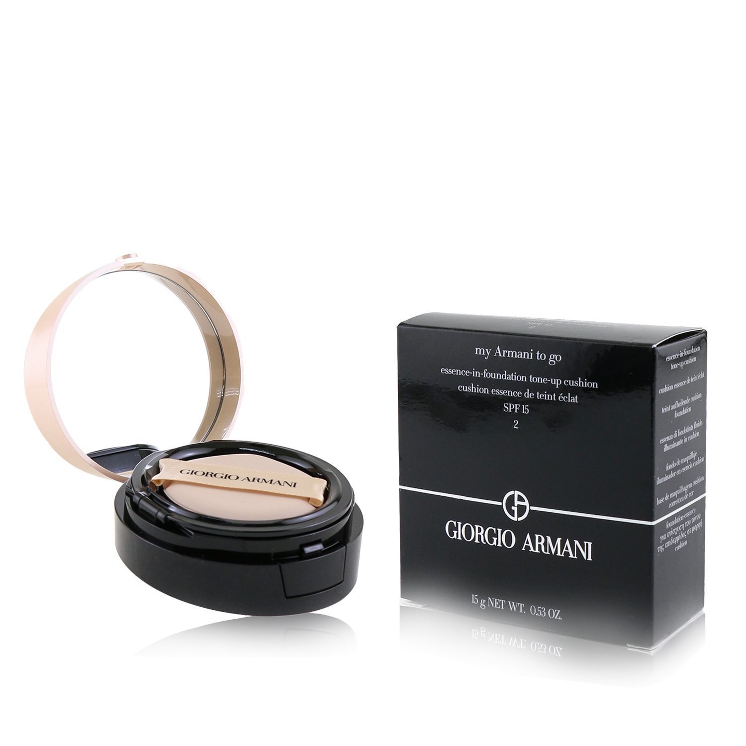 Giorgio Armani My Armani To Go Essence In Foundation Tone Up Cushion SPF 15 15g/0.53oz