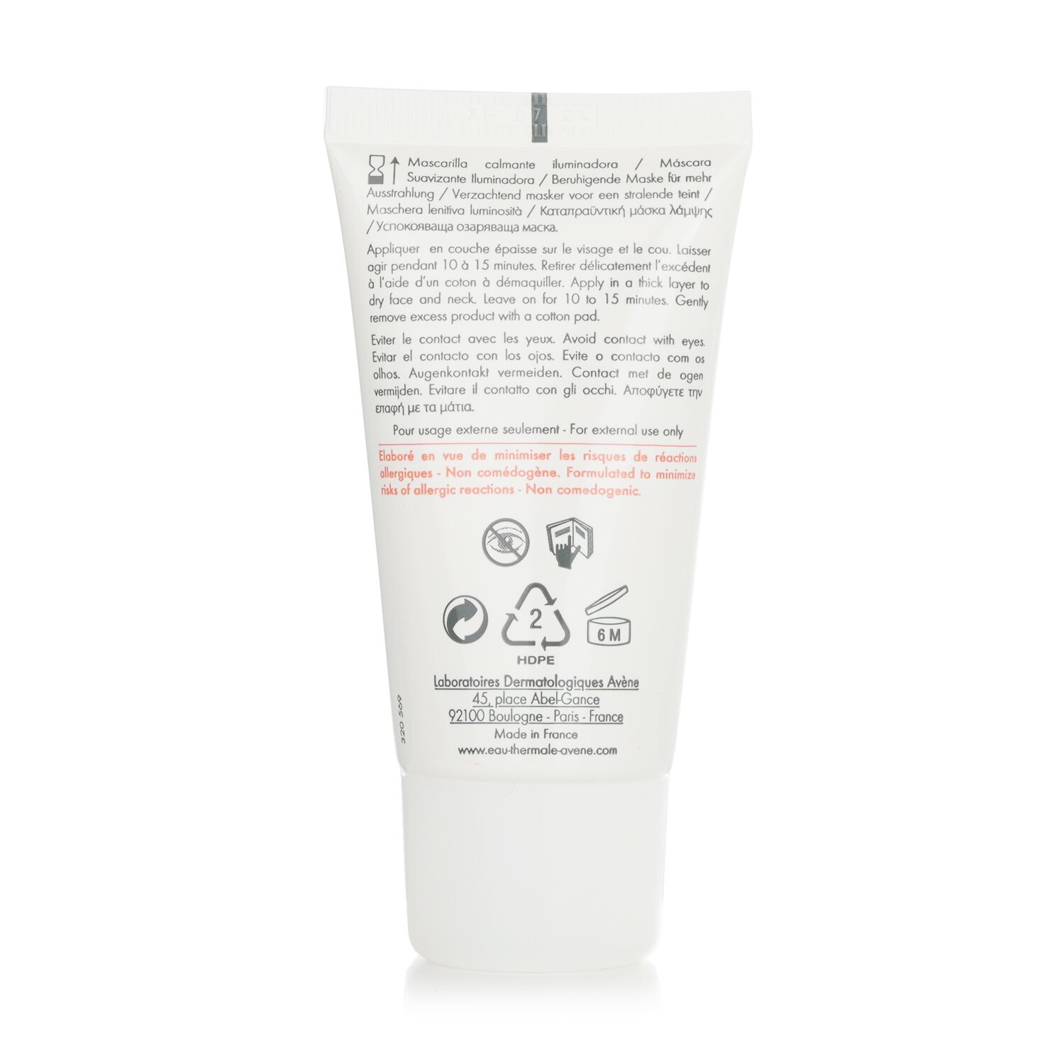 Avene Soothing Radiance Mask - For sensitiv hud 50ml/1.6oz